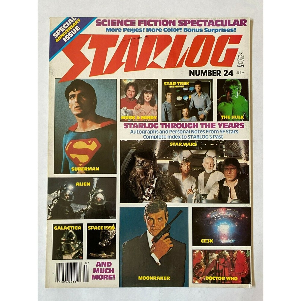 STARLOG #24 - 1979 July STARLOG Through The Years On Cover VINTAGE
